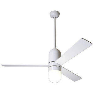 Cirrus DC Ceiling Fan Ceiling Fans Modern Fan Co Gloss White White Remote Control With 17w LED