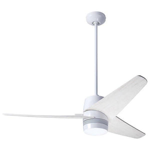 Velo DC Ceiling Fan Ceiling Fans Modern Fan Co Gloss White Whitewash Wall/Remote Control Without Light
