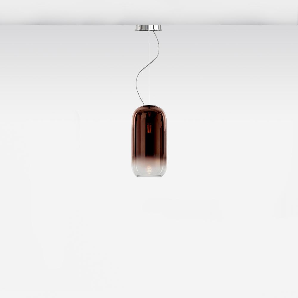 Gople Mini Supension Extended Length Pendant Lights Artemide Copper 