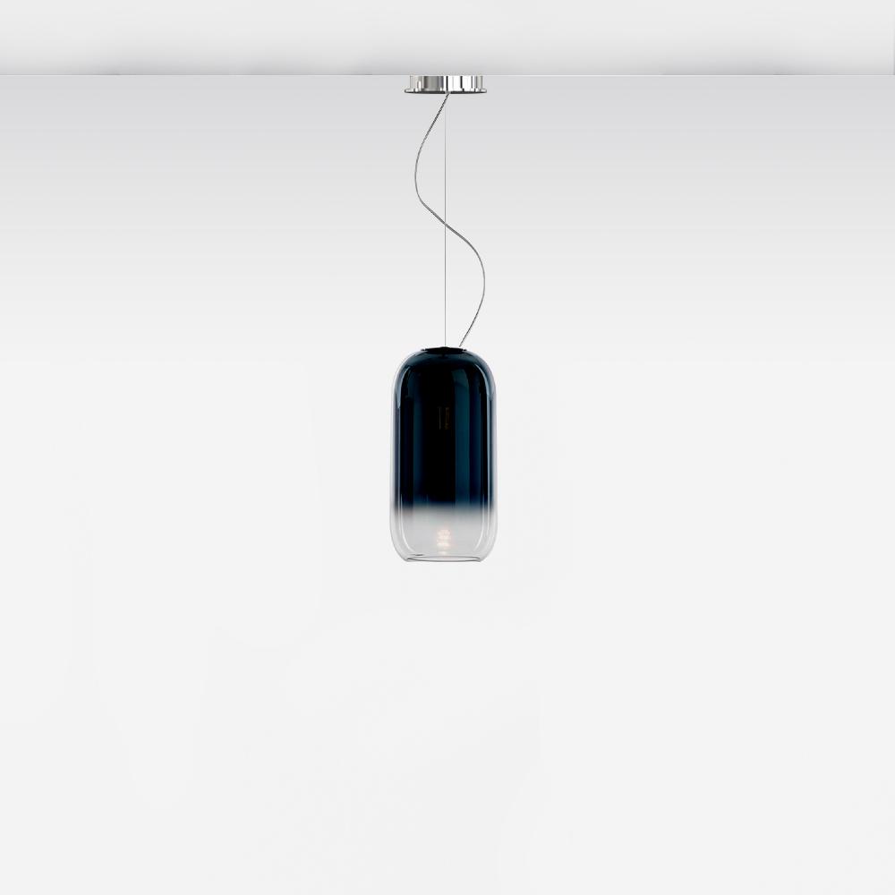 Gople Suspension Extended Length Pendant Lights Artemide Blue 