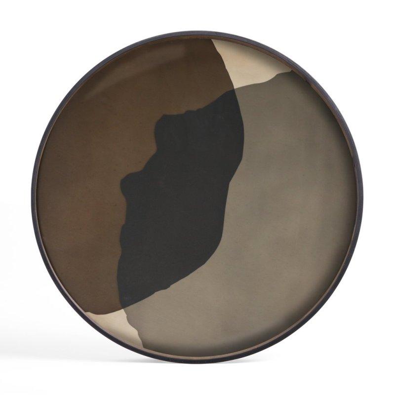 Combined Dots Glass Tray Tray Ethnicraft Graphite Combined 