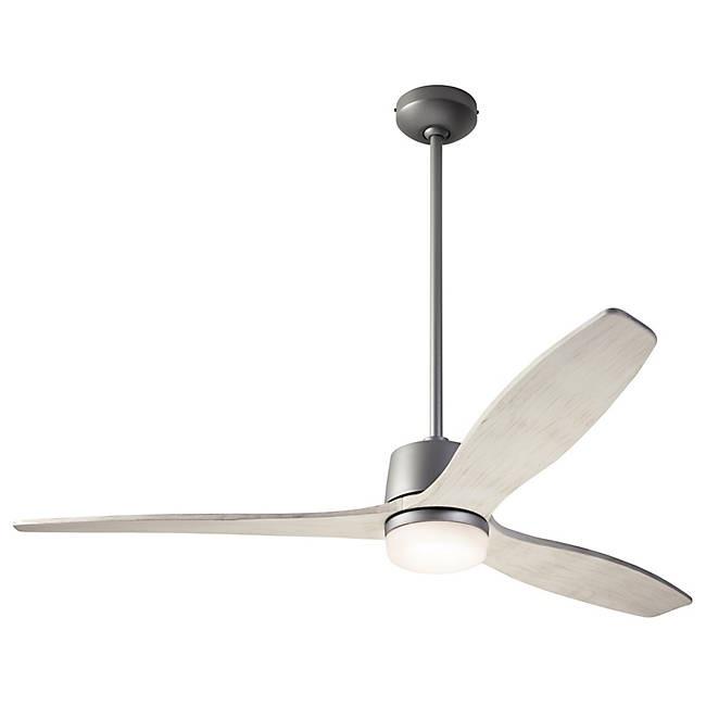 Arbor DC Ceiling Fan Ceiling Fans Modern Fan Co Graphite Whitewash Wall Control With 17w LED