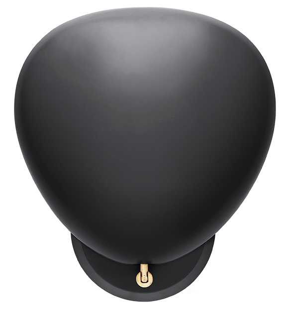 Grossman Cobra Wall Lamp wall / ceiling lamps Gubi Jet Black 
