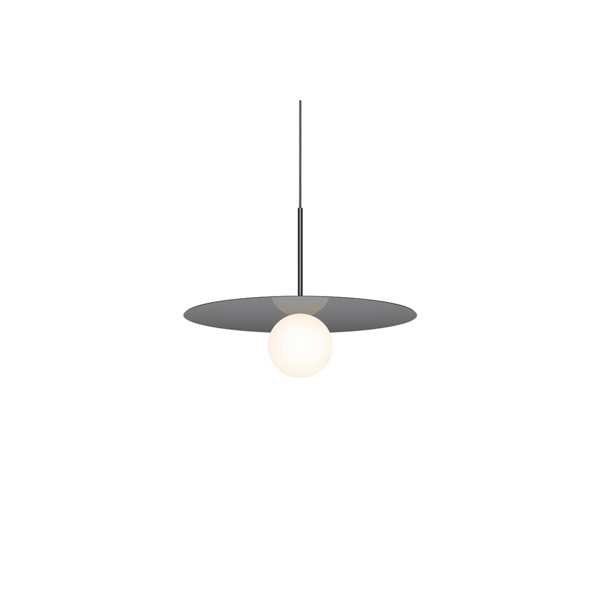 Bola Disc Pendant ceiling lights Pablo Gun Metal 18" 