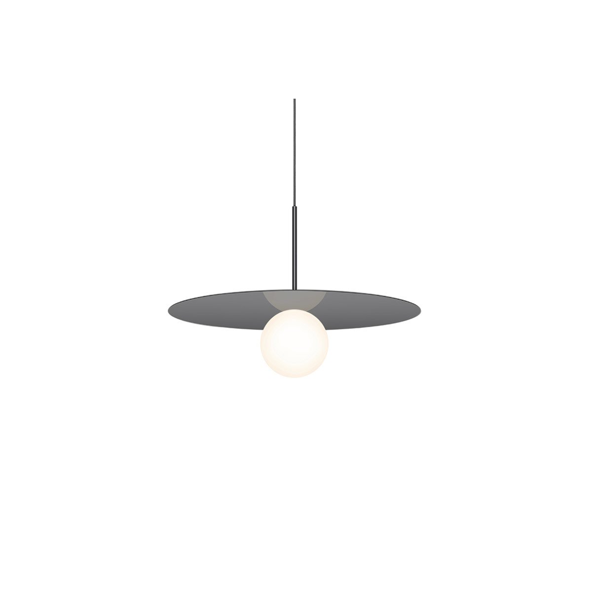 Bola Disc Pendant ceiling lights Pablo Gun Metal 22" 