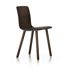 HAL Ply Wood Chair Side/Dining Vitra Black Pigmented Walnut dark oak hard glides (standard)
