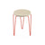 Florence Knoll Hairpin Stacking Table table Knoll Light Ash red powder-coat base 