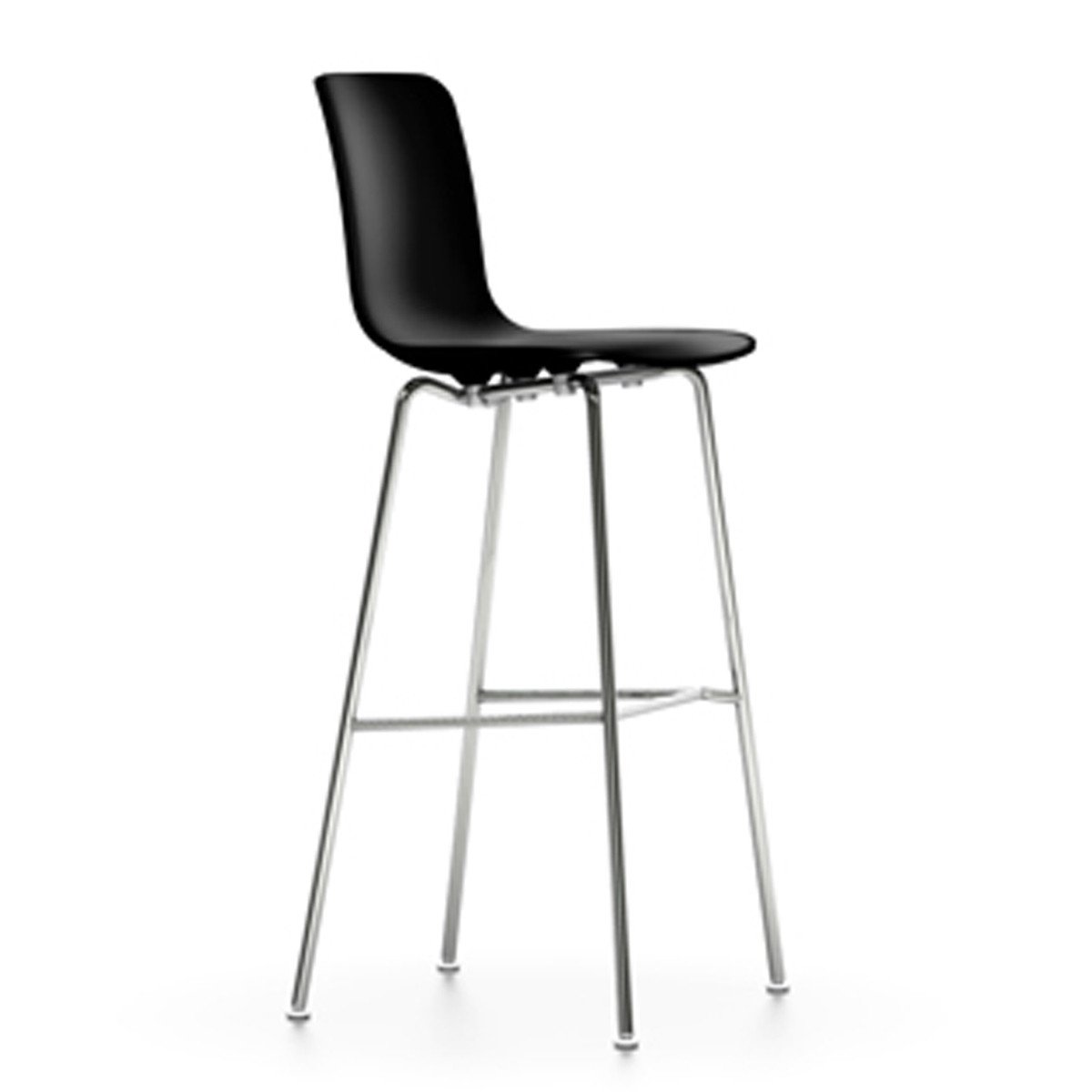 Hal Stool bar seating Vitra high seat high - 30.75&quot; h + $85.00 basic dark white glides for carpet