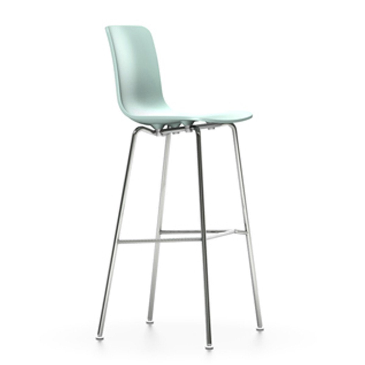 Hal Stool bar seating Vitra high seat high - 30.75" h + $85.00 ice grey white glides for carpet