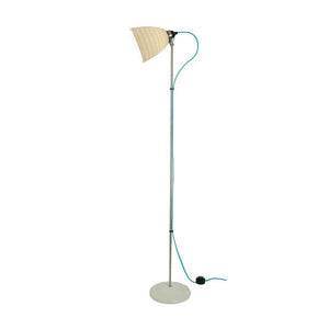 Hector Bibendum Floor Lamp Floor Lamps Original BTC Natural Turquoise Braided Cable 