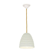 Hector Bibendum Pendant Light Pendant Lights Original BTC Size 2 Natural White with Yellow Cable 