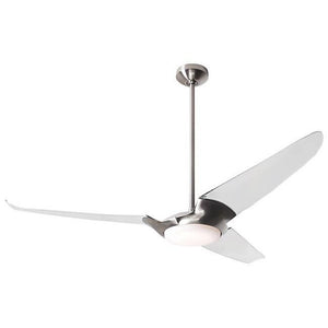 IC/Air3 Ceiling Fan in Bright Nickel Ceiling Fans Modern Fan Co White 20W LED +$95.00 Wall Control