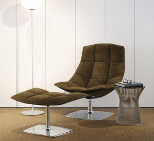 Jehs+Laub Pedestal Base Lounge - Leather lounge chair Knoll 