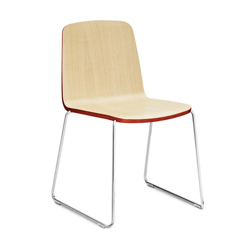 Just Chair Veneer Chairs Normann Copenhagen Ash/Red/Chrome 