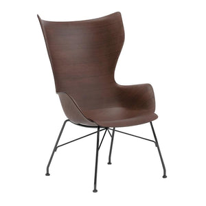 K/Wood Chair Chairs Kartell Dark Wood/Black Basic Veneer 
