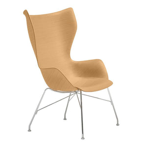 K/Wood Chair Chairs Kartell Light Wood/Chrome Basic Veneer 