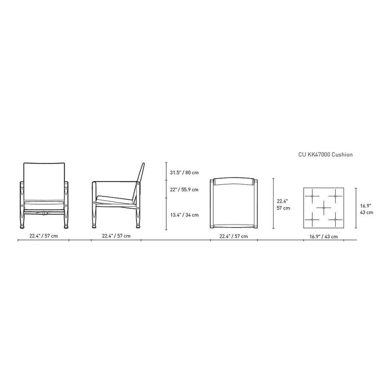 KK47000 Safari Chair lounge chair Carl Hansen 