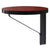 KAARI Wall Shelf Round REB 007 Shelf Artek Red Linoleum-Black Edge / Black Oak 