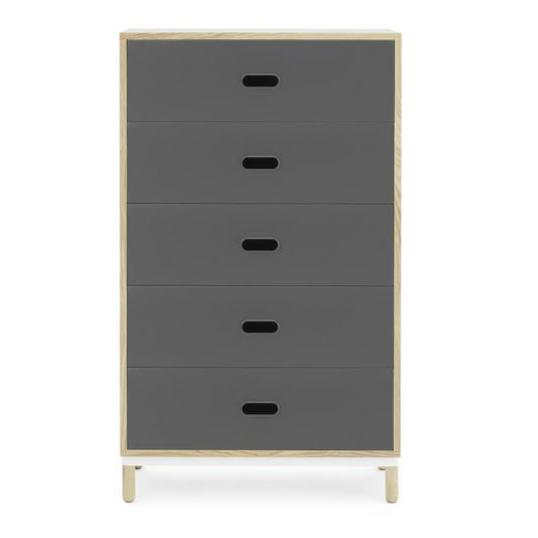 Kabino Dresser with 5 Drawers storage Normann Copenhagen Grey 