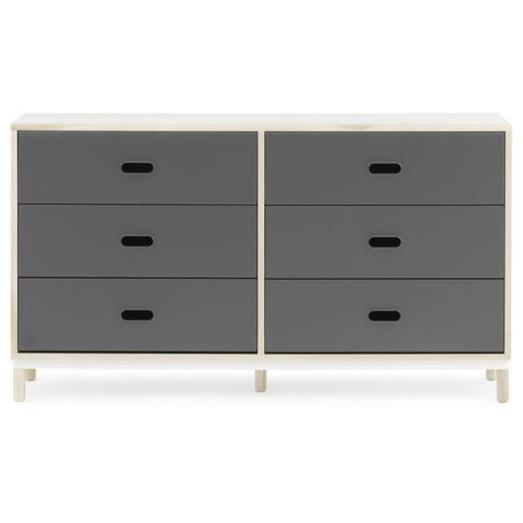 Kabino Dresser with 6 Drawers storage Normann Copenhagen Grey 