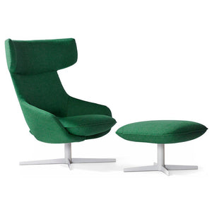 Kalm Swivel Metal Base Lounge Chair & Ottoman lounge chair Artifort 