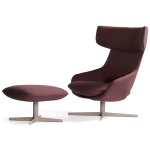 Kalm Swivel Metal Base Lounge Chair & Ottoman lounge chair Artifort 