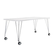 Max Table With Wheels Tables Kartell Large Zinc White 
