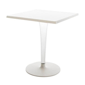 Toptop For Dr. Yes Rounded - Leg - Rounded Base table Kartell 23.625" Square White