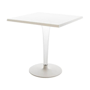Toptop For Dr. Yes Rounded - Leg - Rounded Base table Kartell 27.5" Square White