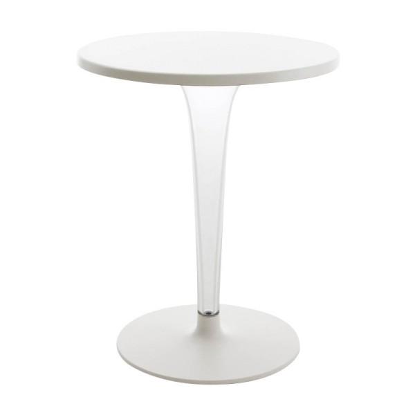 Toptop For Dr. Yes Rounded - Leg - Rounded Base table Kartell 23.625" Round White