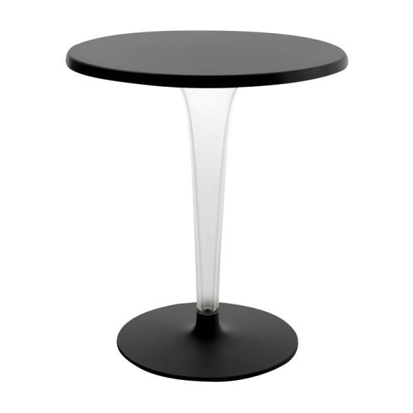 Toptop For Dr. Yes Rounded - Leg - Rounded Base table Kartell 23.625" Round Black