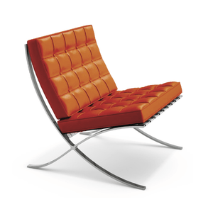 Barcelona Chair lounge chair Knoll chrome plated Volo Kilim 