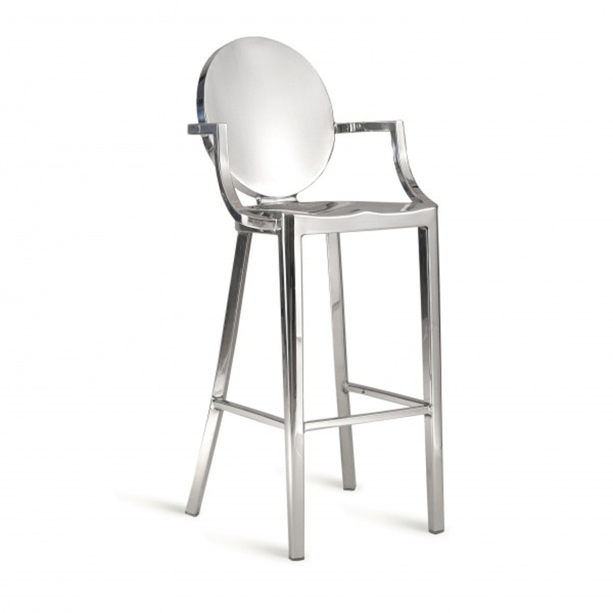 Kong Barstool With Arms By Emeco bar seating Emeco Hand Polished Both none