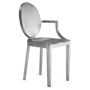 Kong Arm Chair Side/Dining Emeco Brushed Left none