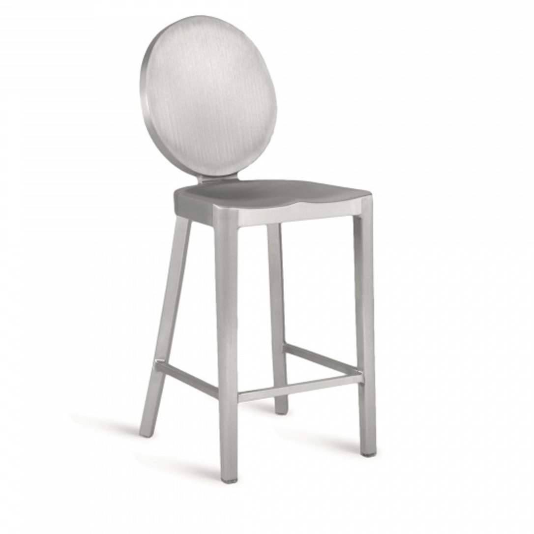 Kong Counter Stool By Emeco bar seating Emeco Brushed none 