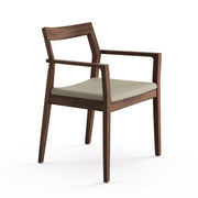 Krusin Armchair Side/Dining Knoll American Walnut +$220.00 Neutral Classic Boucle 