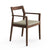 Krusin Armchair Side/Dining Knoll American Walnut +$220.00 Neutral Classic Boucle 