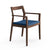 Krusin Armchair Side/Dining Knoll American Walnut +$220.00 Aegean Classic Boucle 