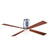 Lapa Flush Ceiling Fan Ceiling Fans Modern Fan Co Galvanized Mahogany Fan & Light – 3 Wire With 17w LED