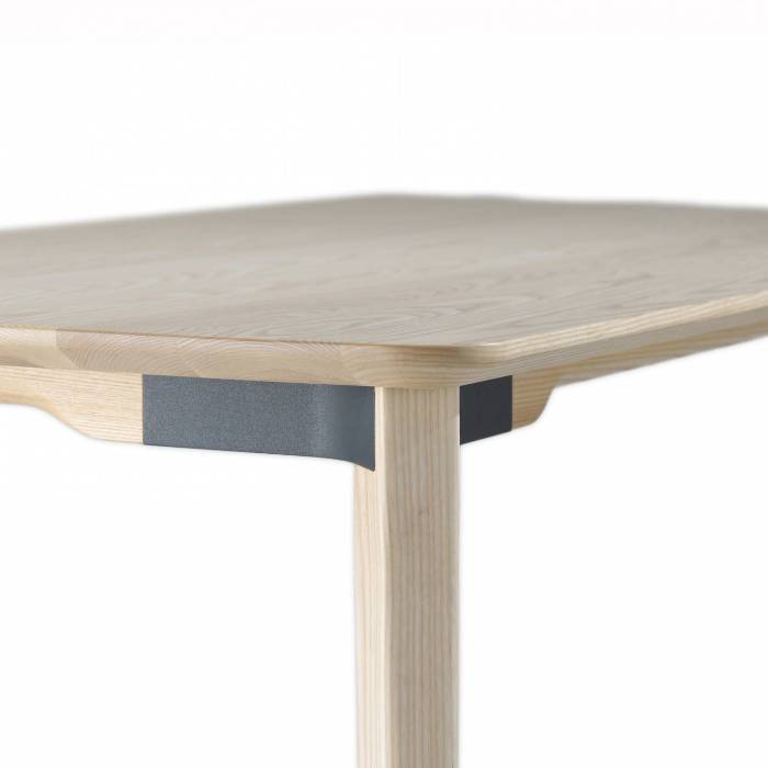 Lancaster Table Dining Tables Emeco 60" Light Ash Dark Nano Coat