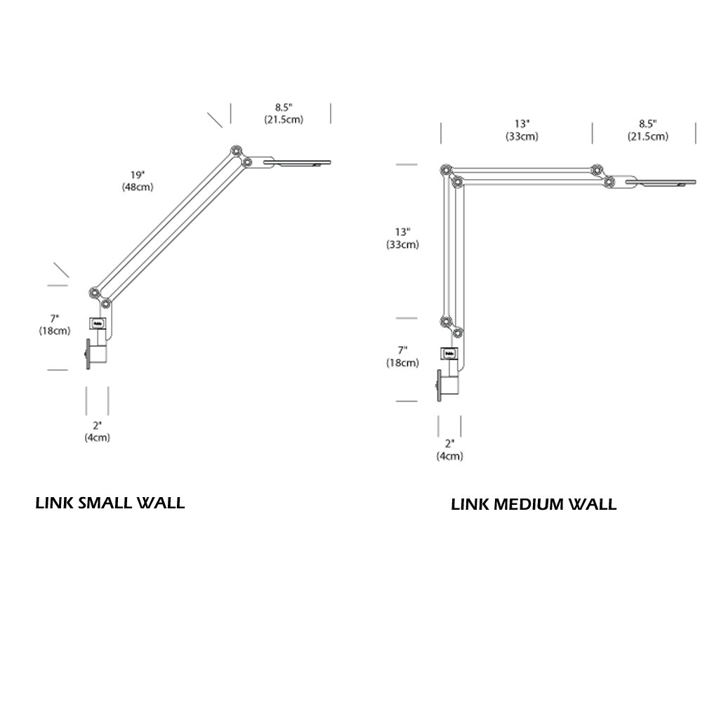 Link Wall Mount Task Lamp wall / ceiling lamps Pablo 