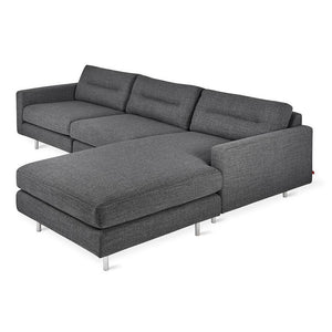 Logan Bi-Sectional Sofa Gus Modern Andorra Pewter 