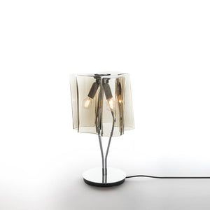 Logico Mini Table Lamp Table Lamps Artemide Chrome Smoke Grey 
