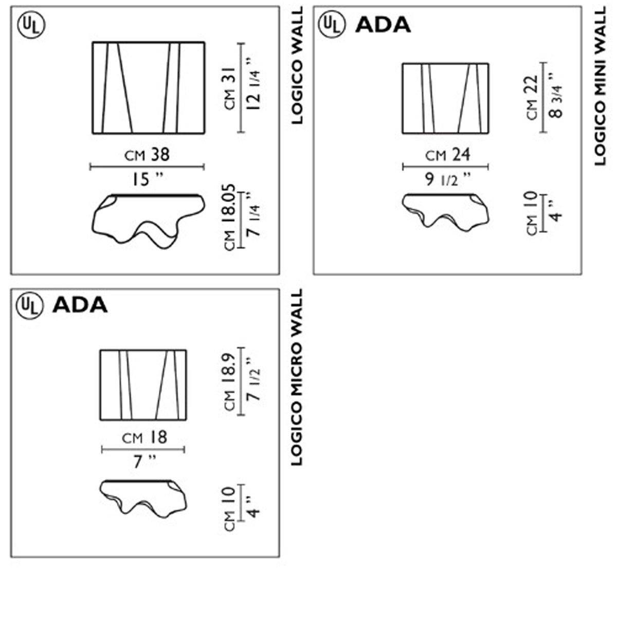 Logico Single Wall Lamp wall / ceiling lamps Artemide 