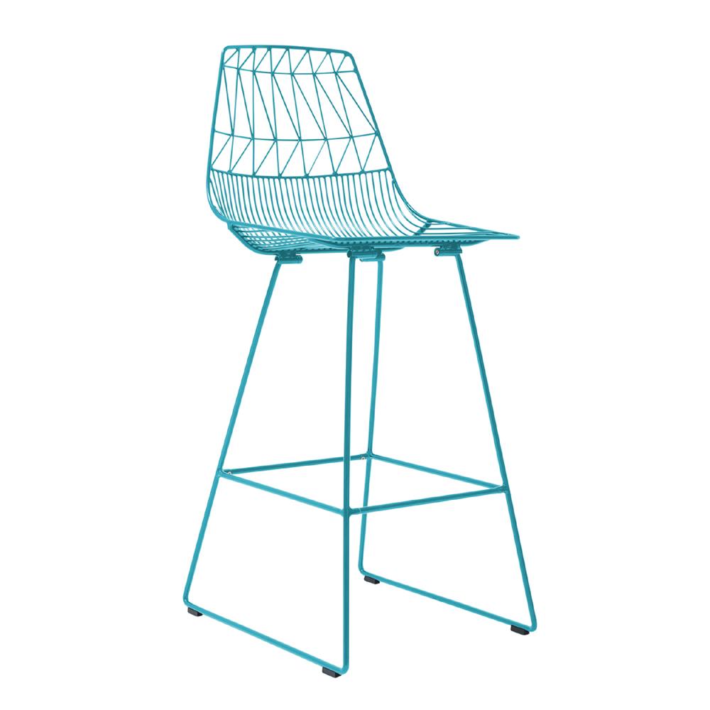 Lucy Bar Stool Stools Bend Goods Peacock Blue 