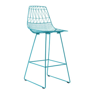 Lucy Bar Stool Stools Bend Goods Peacock Blue 