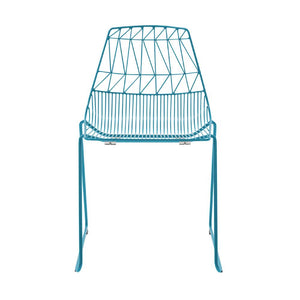 Lucy Stacking Chair Side/Dining Bend Goods Peacock Blue 