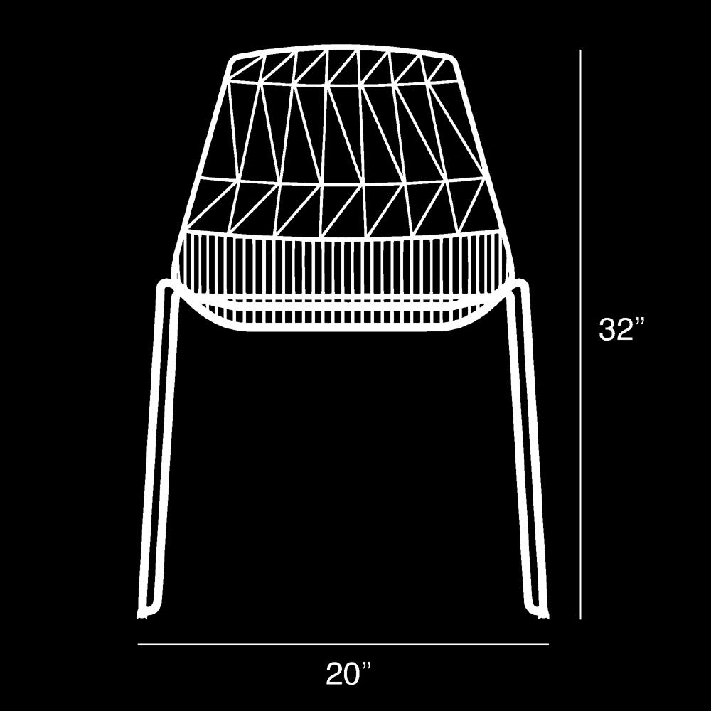 Lucy Stacking Chair Side/Dining Bend Goods 