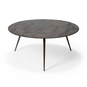 Luna Coffee Table Coffee table Ethnicraft Large: 31.5"Dia / Lava Whisky 