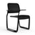 Newson Aluminum Chair Side/Dining Knoll Armchair Black Black